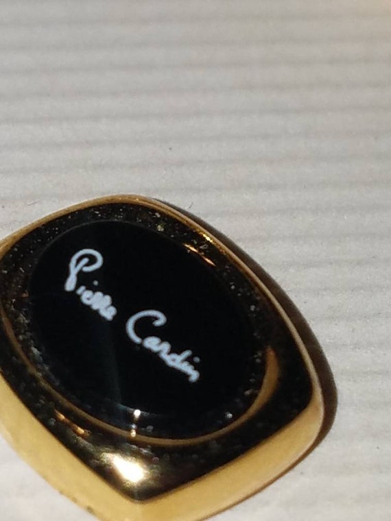 Vintage Pierre Cardin signature cufflink and tie … - image 3