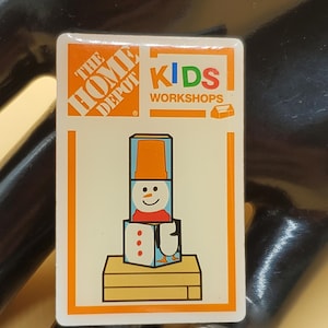 vintage The Home Depot Kids Workshop Blick snowman pin