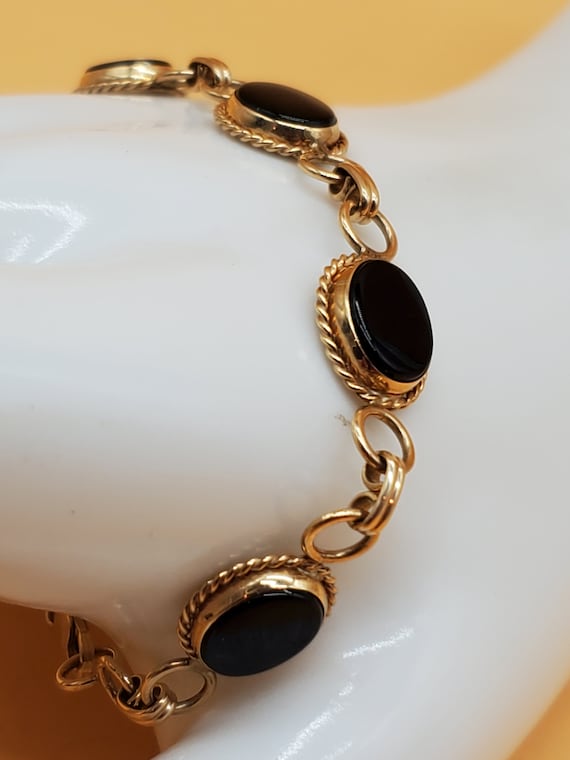 Victorian 14k Gold + Onyx Bracelet – A. Brandt + Son
