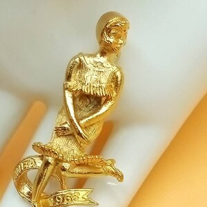 Vintage CWBA 1966 bowling award pin