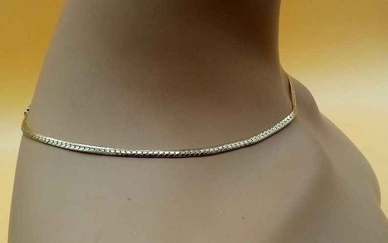 Vintage Krementz gold filled chain necklace image 7