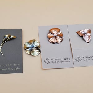 Vintage Stuart NYE hand wrought flower, select styles