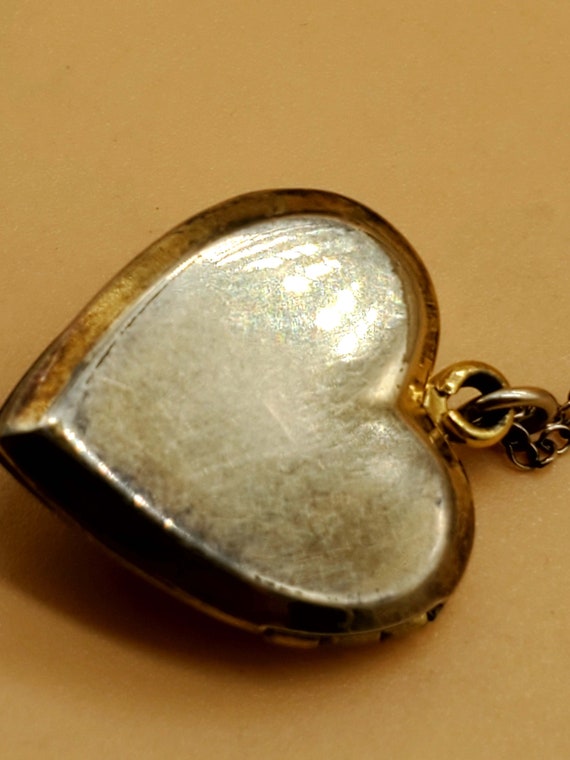 Vintage gold filled heart locket necklace - image 9