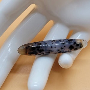 Vintage Moss Agate sterling pin brooch