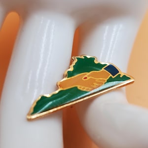 vintage Virginia handshake Union pin