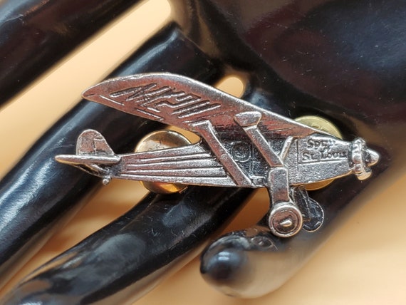 Vintage Spirit of St Louis airplane pin - image 4