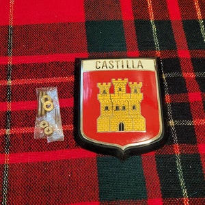 Vintage enamel Castulla Car Badge #141348 made in spain