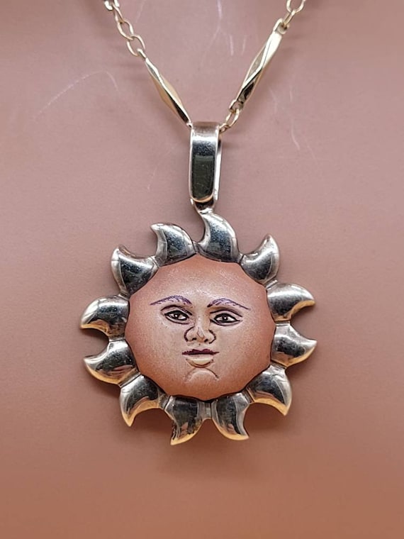 925 sun necklace worth sale