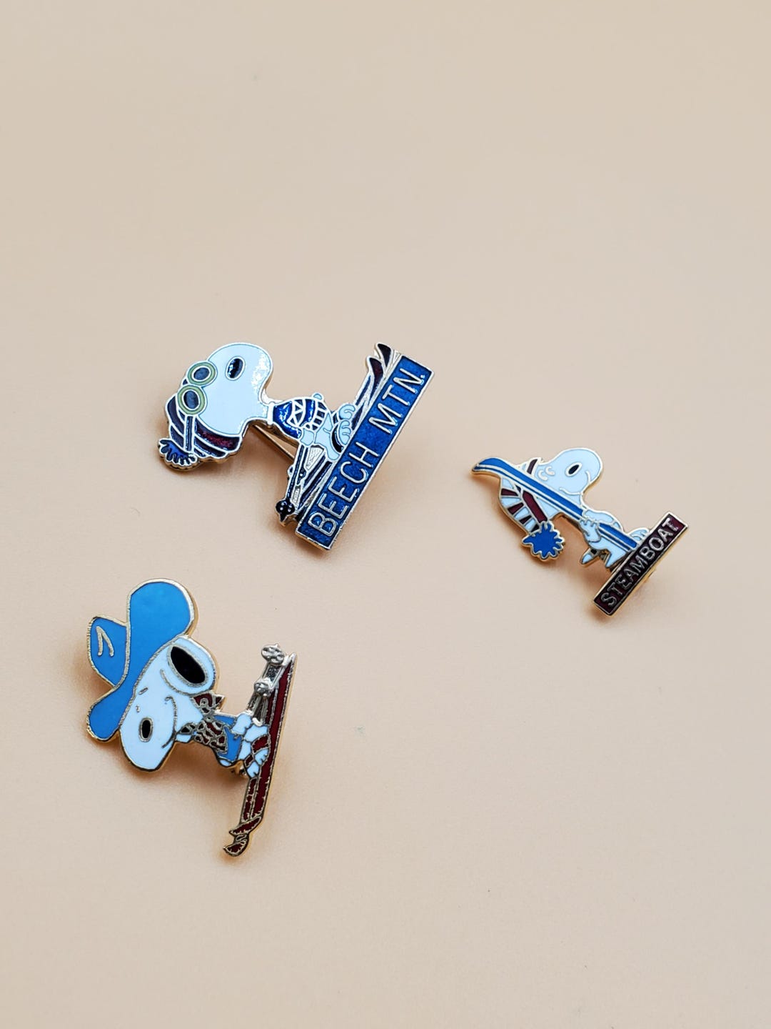 Snoopy Jacket Pin Vintage Snoopy Enamel Pin, Select Styles - Etsy