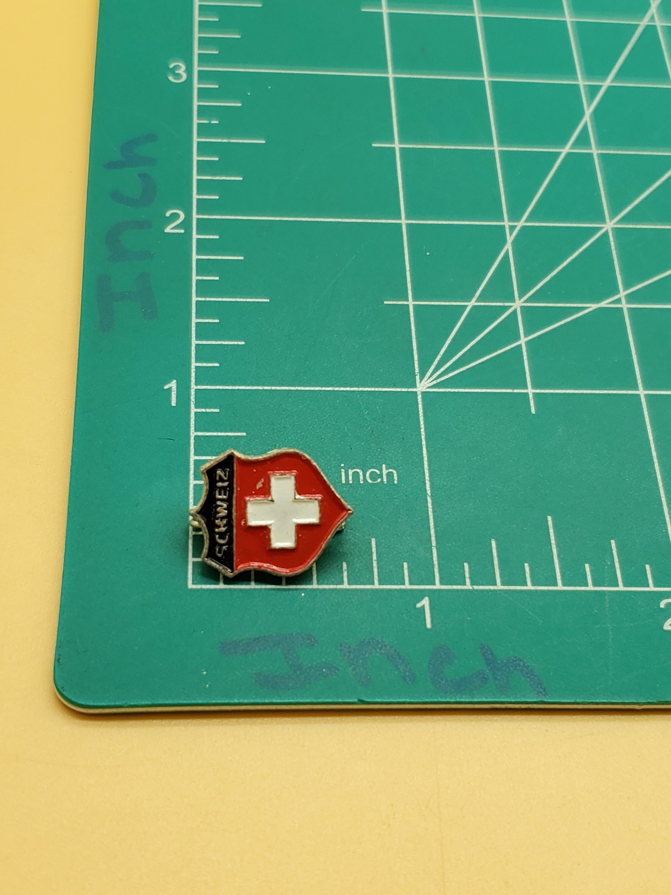 Vintage SCHWEIZ Shield Pin - Etsy