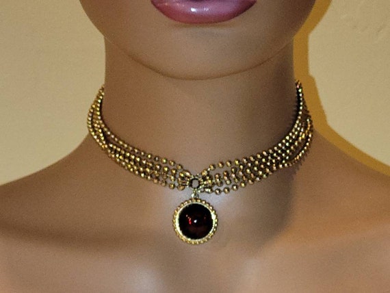 Choker with bead in the middle sale