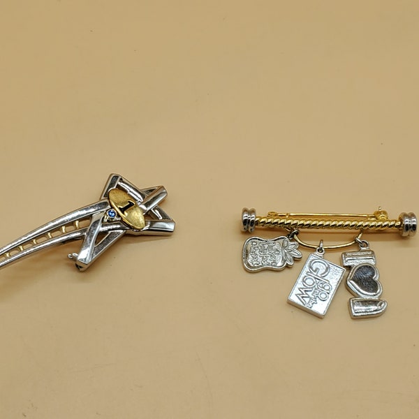 Vintage Mary Kay service award pin brooch, lot of 2