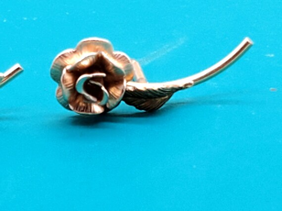 Vintage Krementz gold filled rose pin, select sty… - image 8