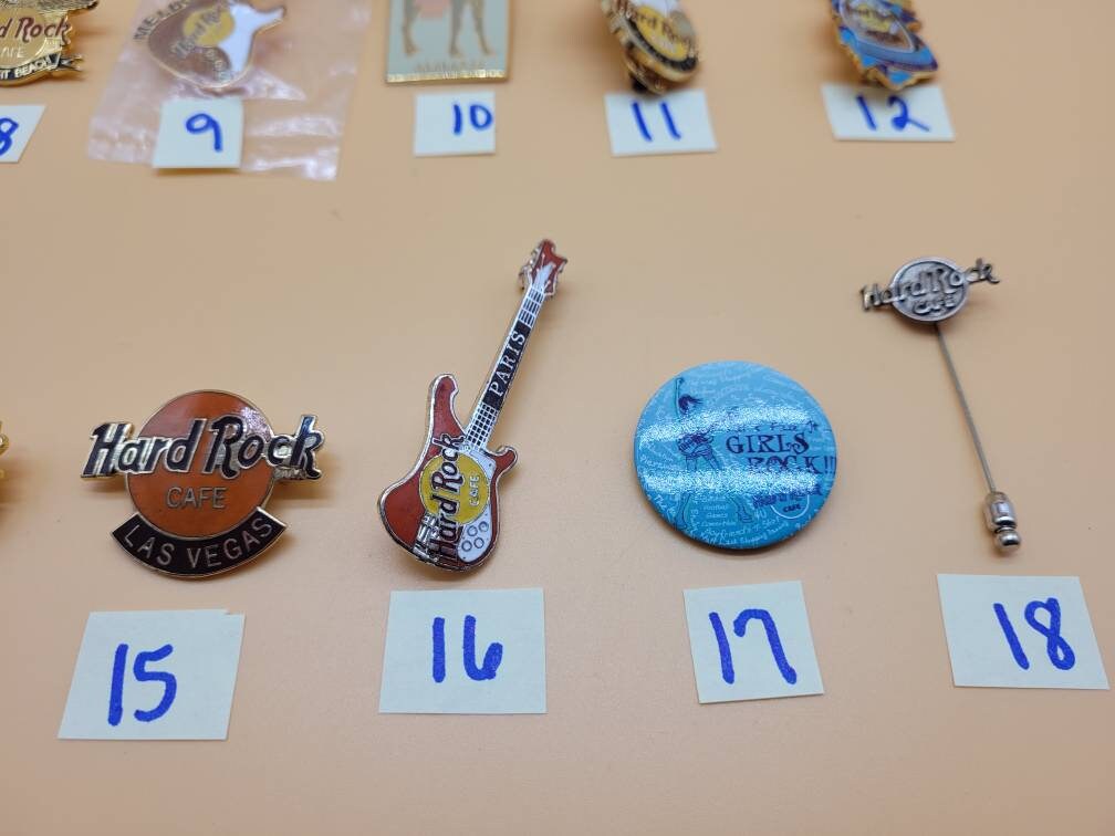 ヴィンテージ ハードロックカフェ ピン、一部のスタイル - Etsy 日本