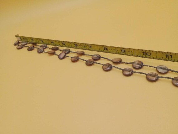 BOHO Chic brownish gold colored shell button bead… - image 4