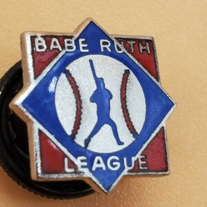 Vintage Bane Ruth League enamel screw back pin