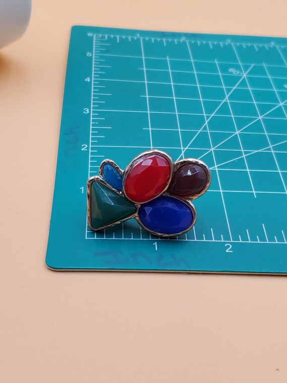 large colorful stone statement ring - image 9
