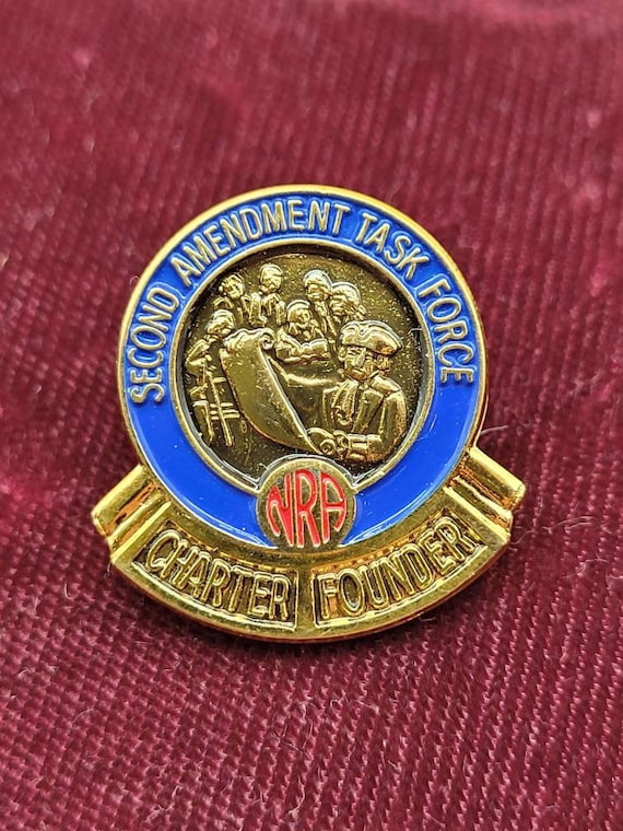 NRA 2nd Ammendment Task Force Charter Founder pin - image 1