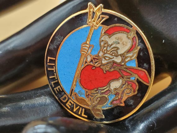 vinta enamel little devil pin