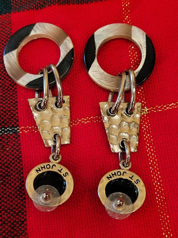 St John large dangling earrings - image 5