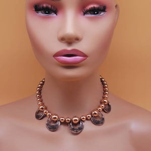 Vintage Copper Southwestern style Copper beaded necklace