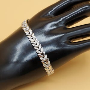 vintage 925 FAS Cellini wheat link bracele