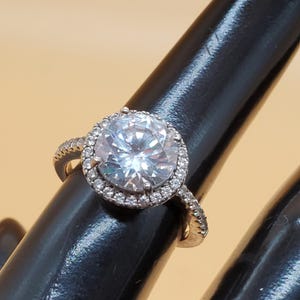 vintage AHM 925 CZ statement cocktail ring