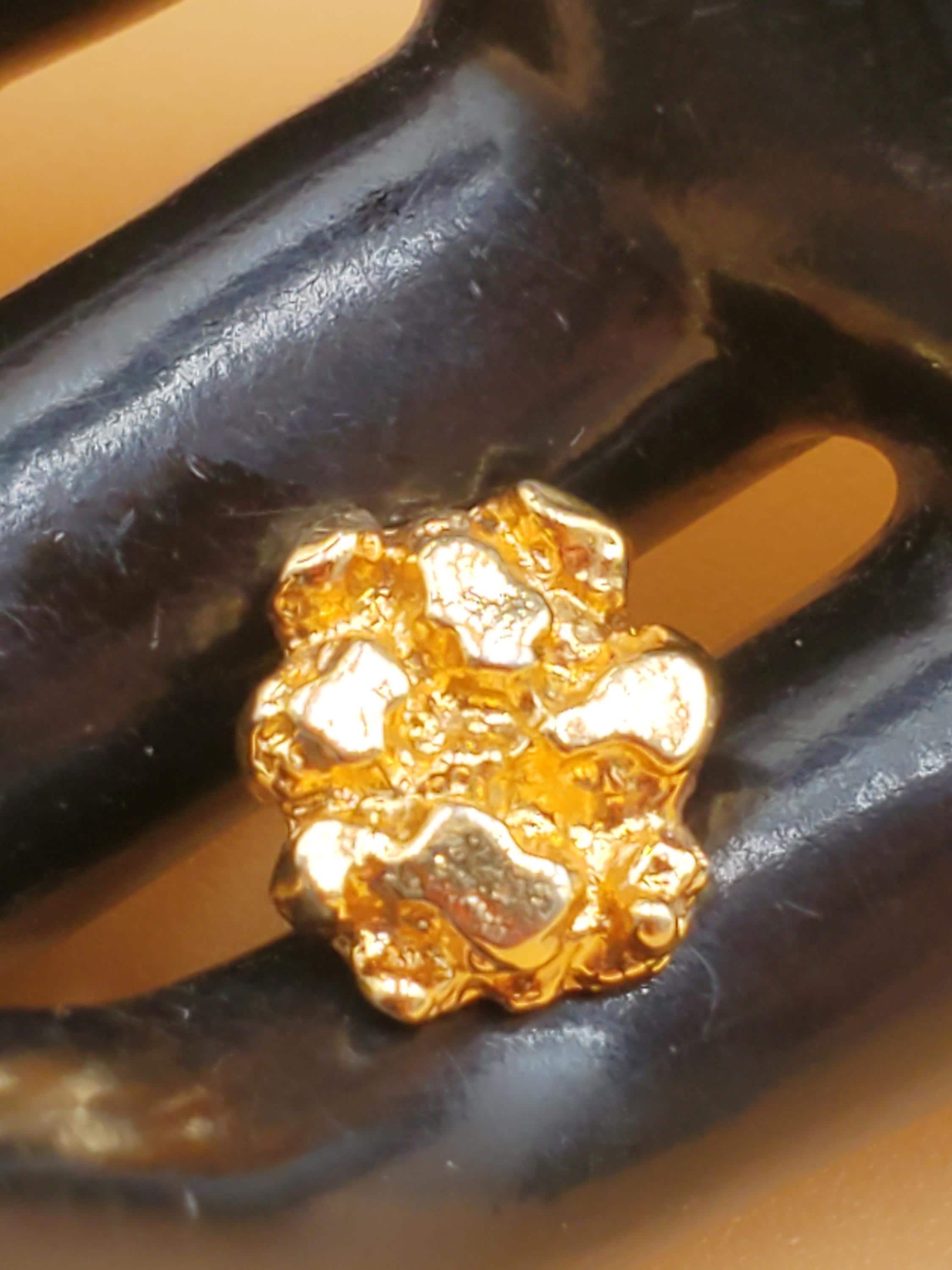 gold nugget tie pin