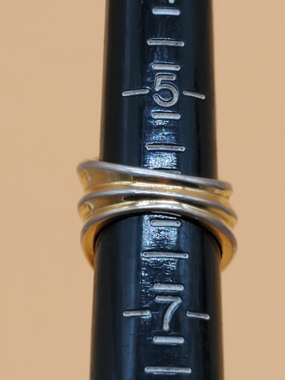 Vintage 18KHGE statement ring - image 7