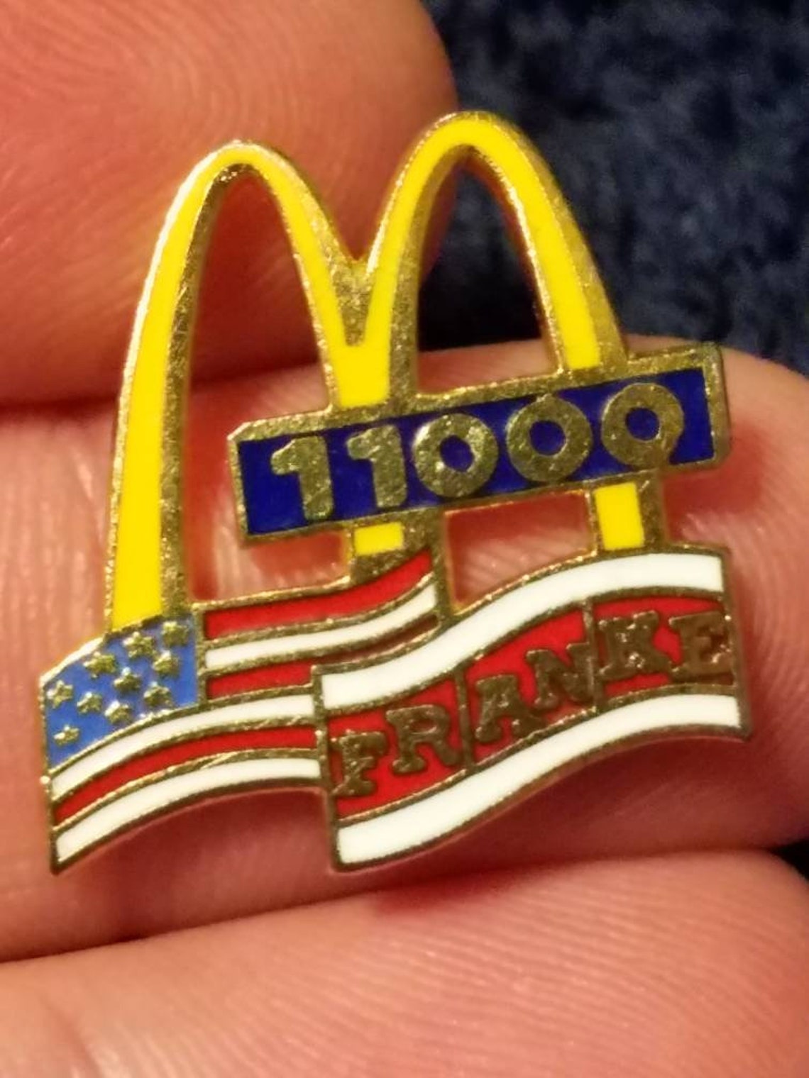 Vintage McDonald's Employee Lapel pin 11000 Franke | Etsy