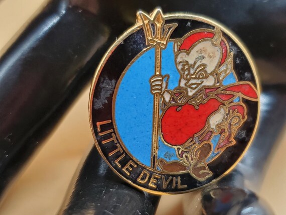 vinta enamel little devil pin View 5
