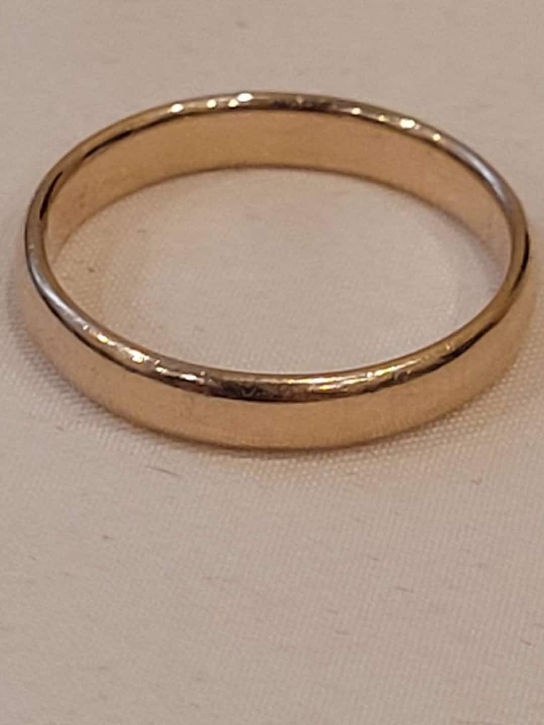 Vintage Artcarved 14k Yellow Gold Wedding Band Size 9.75 - Etsy