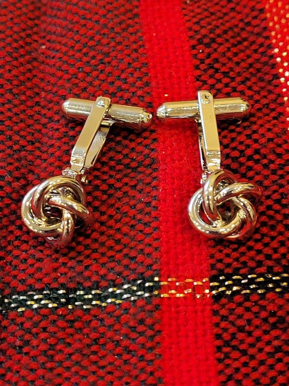 Vintage WEH Walter E Hayward sterling silver Knott cufflinks