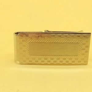 Vintage Kelly Waters Rhodium plated silver money clip