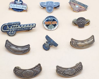 Vintage Harley Davidson pin lot of 10