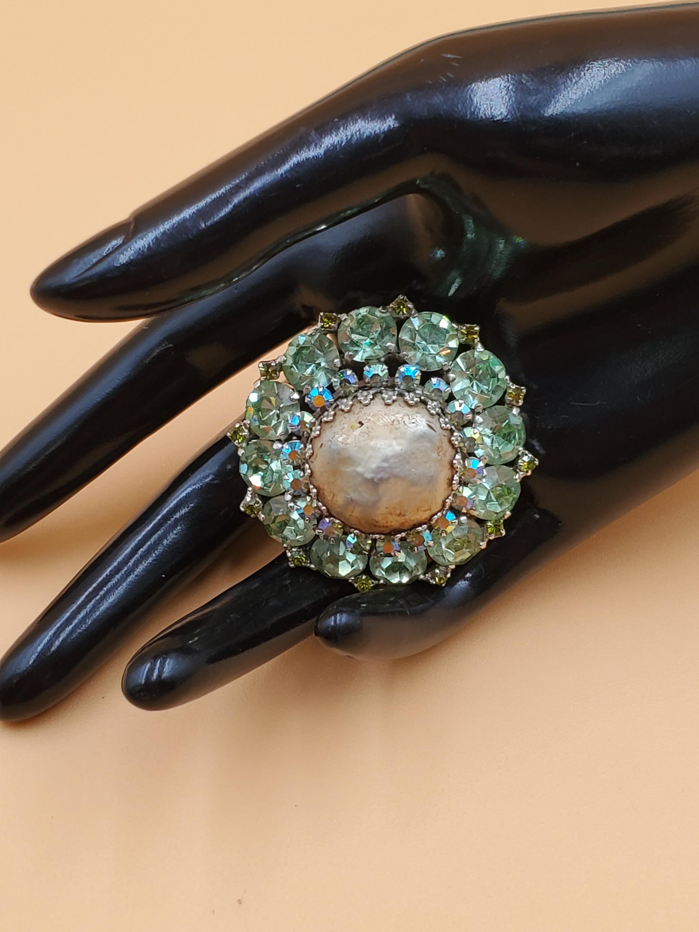Vintage-Weiss-Mint-Green-