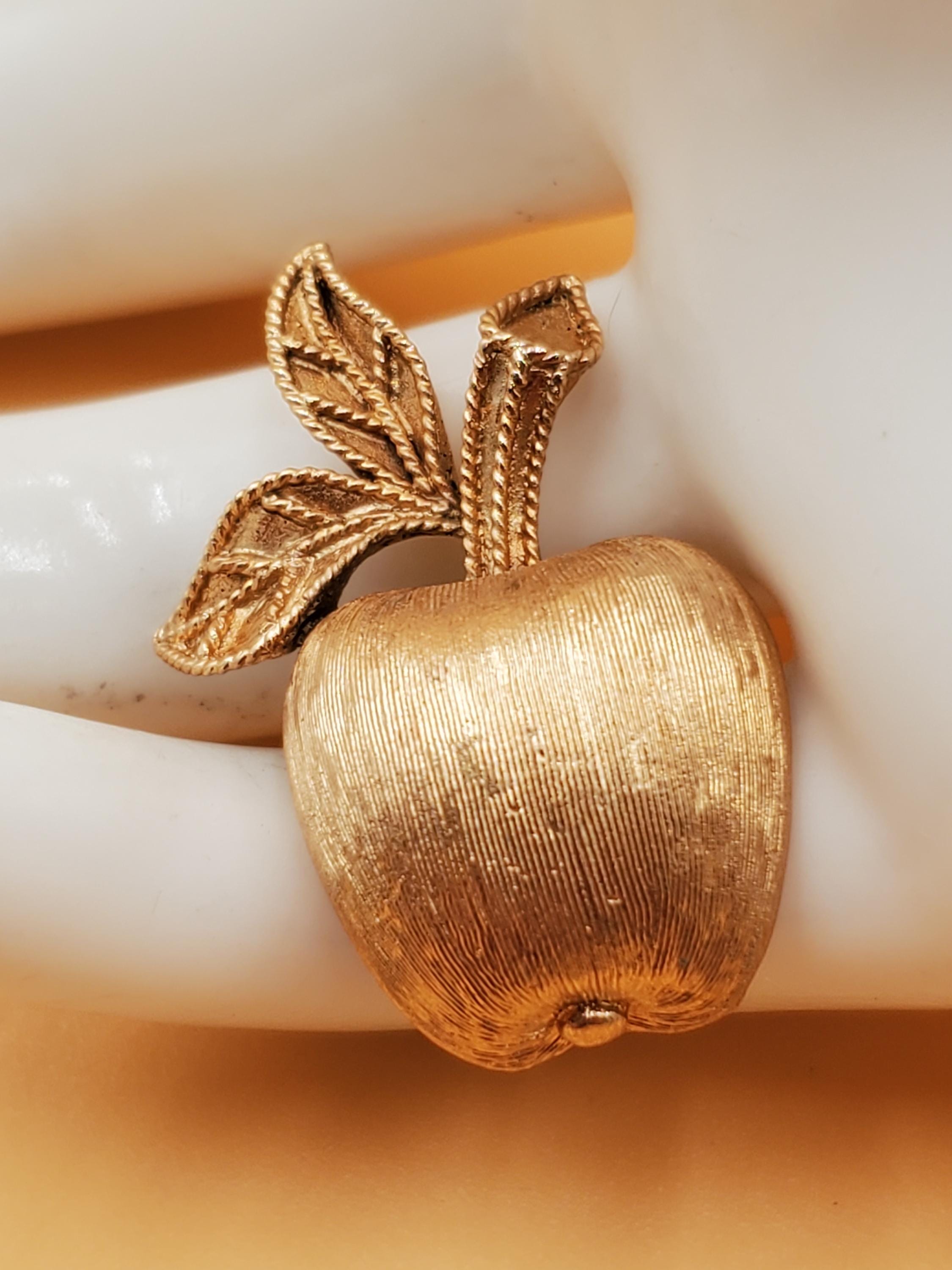 1960s Apple Pin - Etsy