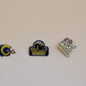 Vintage NFL football memorabilia pin, select styles