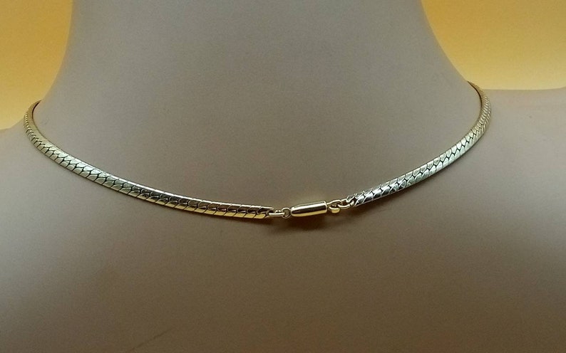 Vintage Krementz gold filled chain necklace image 2