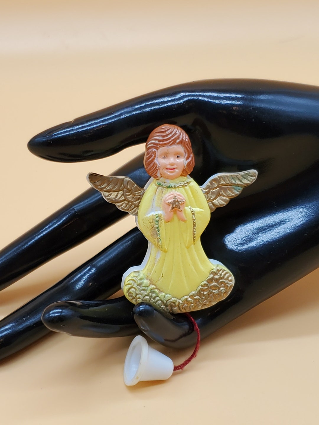 Vintage Plastic Pull String Moving Wings Hong Kong Angel Pin - Etsy