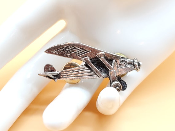 Vintage Spirit of St Louis airplane pin - image 1