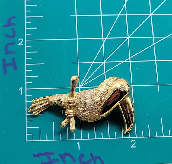 Vintage GIVENCHY Toucan Brooch, GIVENCHY Bird Brooch - Etsy