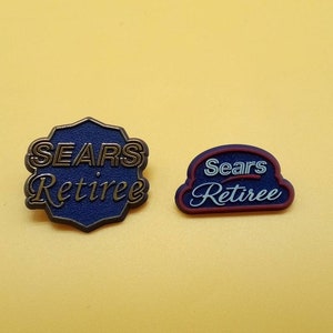 Vintage Sears Retiree pin, select styles