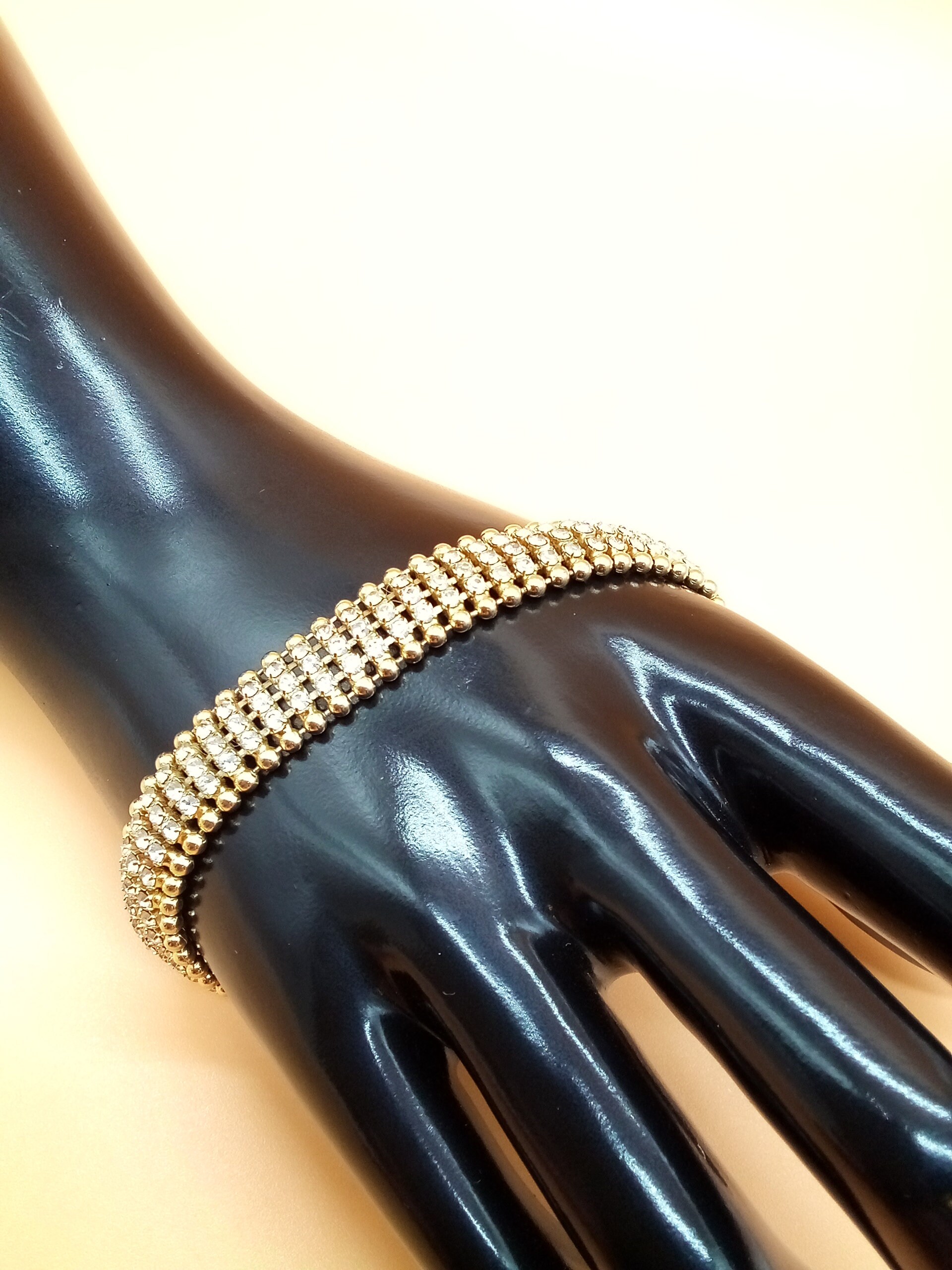 ブレスレット [VINTAGE HOLLYWOOD] Classic Chain Bracelet Vintage Hollywood, Chainlink Bracelet - Etsy