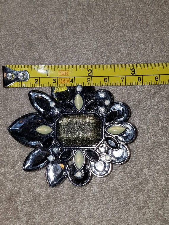 Large Chunky Chico's statement brooch pendant - image 7