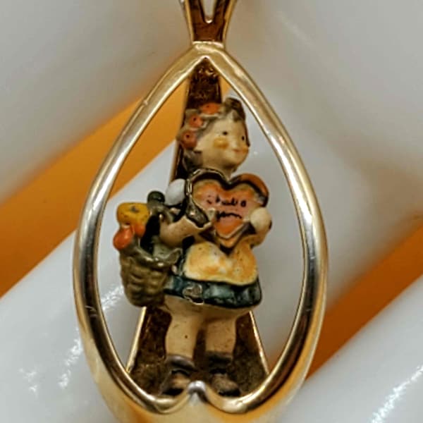 Vintage miniature Hummel Pendant