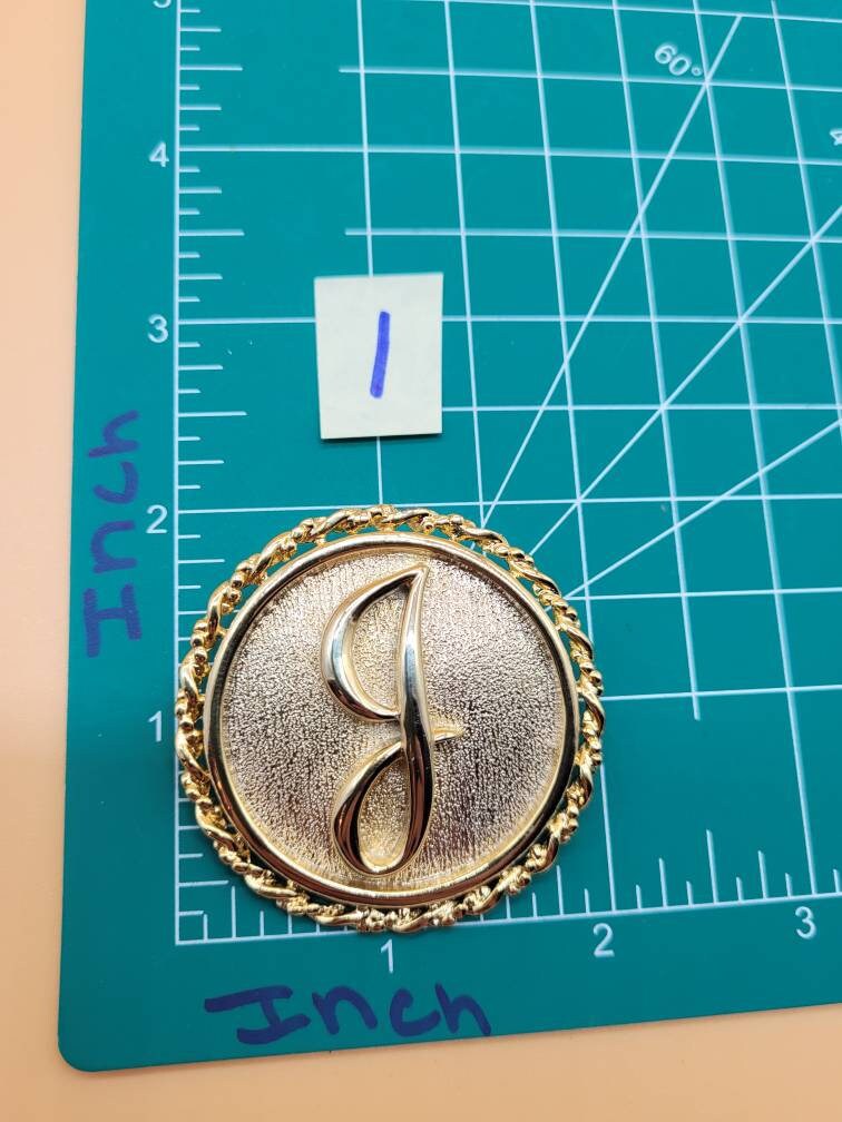 Vintage Letter Brooch, Select Styles - Etsy