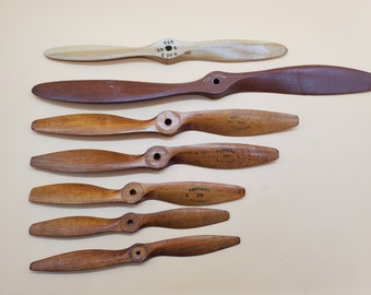 Vintage wooden RC Airplane propeller, select styles