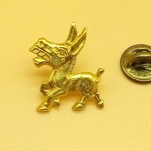 Vintage Democratic Donkey gold tone pin