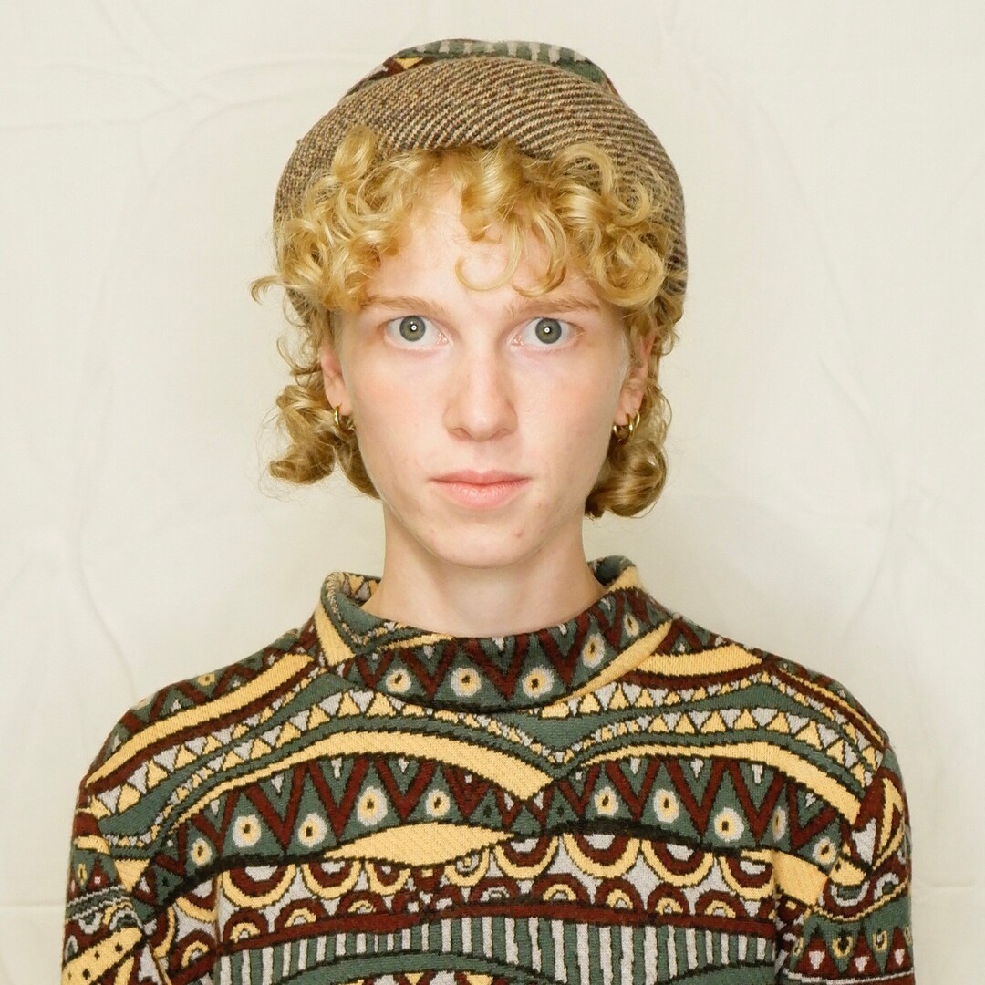 HAT BEANIE Good TIMES Reversible Hat 100% Merino Wool Fancy Norway ...